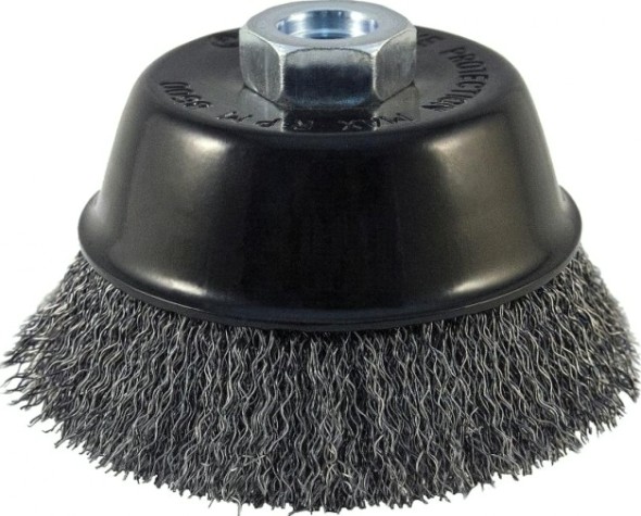 Щетка обдирочная для УШМ D.BOR чашеобразная METAL Standard D-60 мм М14 гофр, (арт. D01-MS-060-M14-030) [D01-MS-060-M14-030]