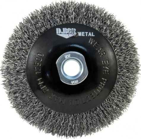 Щетка обдирочная для УШМ D.BOR коническая METAL Standard D-115 мм М14 гофр.(арт. D10-MS-115-M14-030) [D10-MS-115-M14-030]