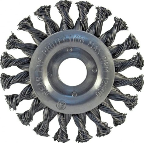 Щетка обдирочная для УШМ D.BOR круглая METAL Standard D-100 х 22.2 витая (арт. D22-MS-100-222-050) [D22-MS-100-222-050]