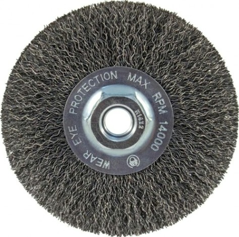 Щетка обдирочная для УШМ D.BOR круглая METAL Standard D-100 мм М14 гофрированная (арт. D20-MS-100-M14-030) [D20-MS-100-M14-030]