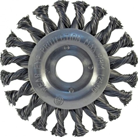 Щетка обдирочная для УШМ D.BOR круглая METAL Standard D-178 х 22.2 витая (арт. D22-MS-178-222-050) [D22-MS-178-222-050]