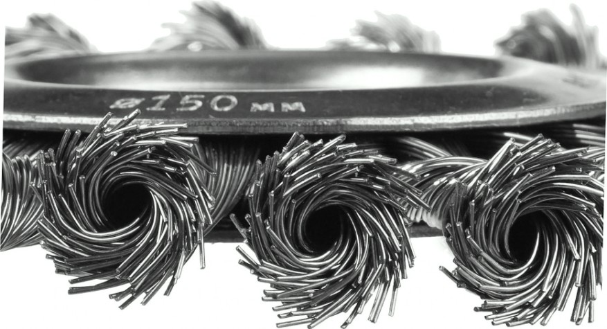 Щетка обдирочная для УШМ круглая ЗУБР D-150 М14 35190-150 [35190-150_z02]