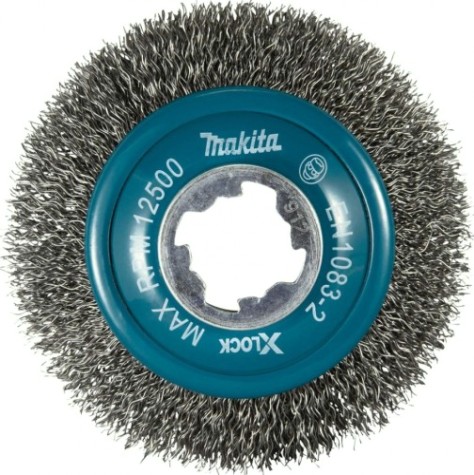 Щетка обдирочная для УШМ MAKITA D-73449 проволочная конусная x-lock d100 мм.