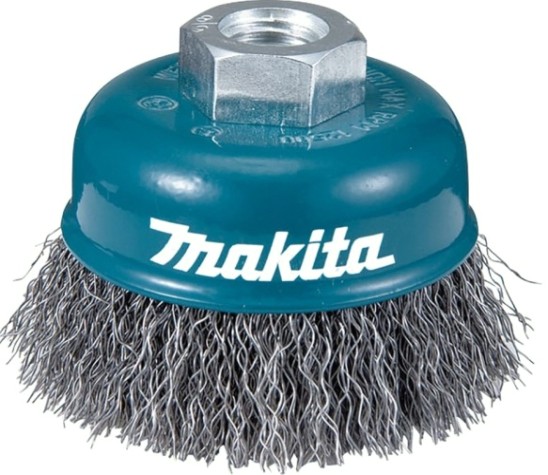 Щетка обдирочная для УШМ MAKITA D-77453 d75 мм, толщ. проволоки 0.5 мм, гофрированная, нер