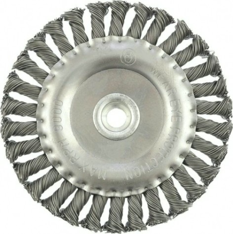 Щетка обдирочная для УШМ MATRIX круглая, D-150 М14 мм 0,8 74645 [74645]