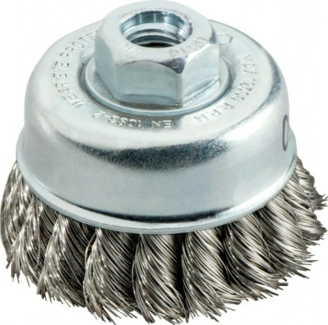 Щетка обдирочная для УШМ METABO нерж. проволока 70x0,35 мм, витая 623801000 [623801000]