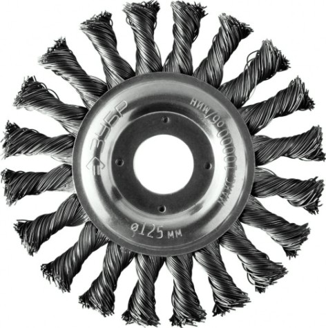 Щетка обдирочная для УШМ ЗУБР круглая D-125х22 мм 35190-125_z02 [35190-125_z02]