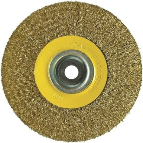 Щетка обдирочная для заточного станка Biber 70 978 дисковая 125мм с переходниками [тов-076223]