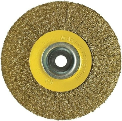 Щетка обдирочная для заточного станка Biber 70 979 дисковая 150мм с переходниками [тов-076224]