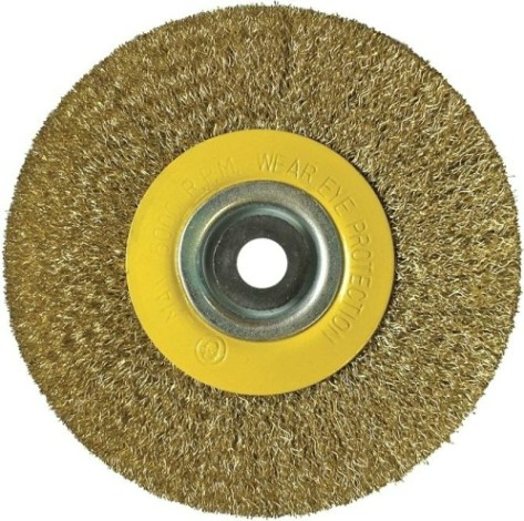 Щетка обдирочная для заточного станка Biber 70 980 дисковая 200мм с переходниками [тов-076225]