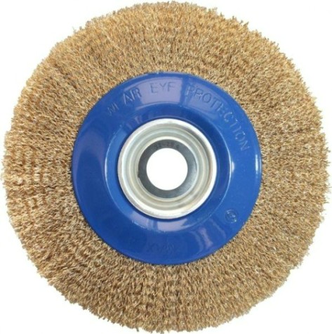 Щетка обдирочная для заточного станка ПРАКТИКА 200 мм мягкая [773-385]