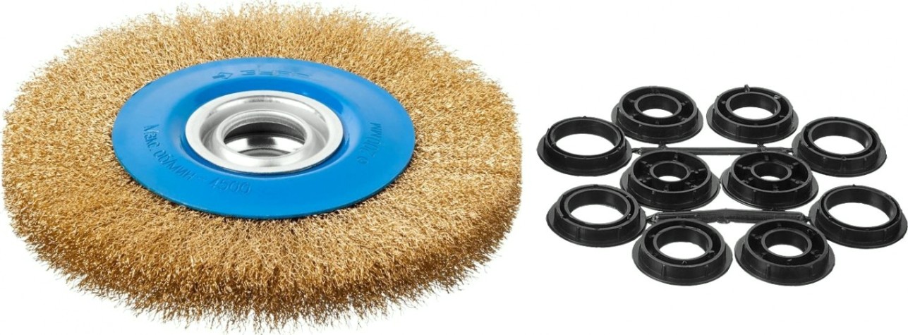 Щетка обдирочная для заточного станка ЗУБР D-200х32.0 мм 35186-200_z01 [35186-200_z01]