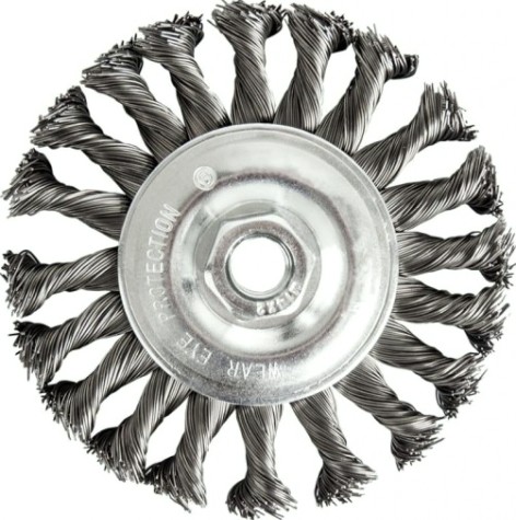 Щетка обдирочная круглая для УШМ ПРАКТИКА 150 мм; М14 242-663 [242-663]