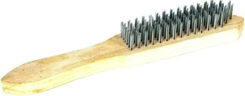 Щетка с деревянной ручкой АТАКА №138 3-х рядная [26592]