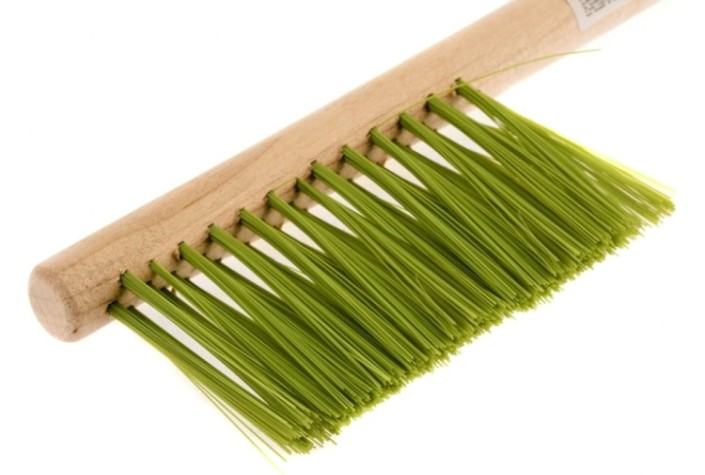 Щетка СИБРТЕХ 3 3-рядная, 320 мм, деревянная ручка// [84632]