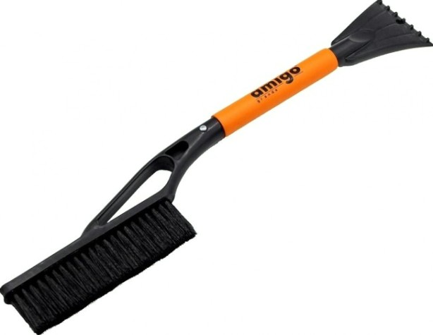 Щетка-сметка для снега со скребком Amigo 74141