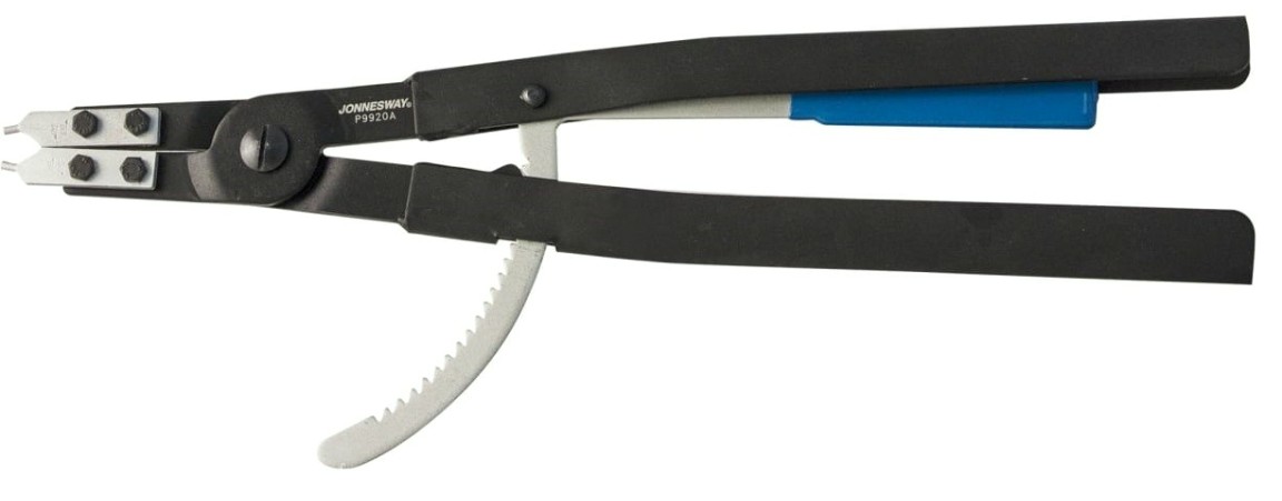 Щипцы для стопорных колец JONNESWAY P9920A прямые с фиксатором, сжим, 165-300 мм, 4.5-5.5 мм [049247]