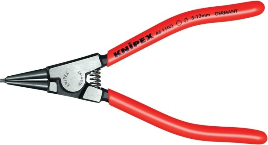 Щипцы KNIPEX 4611G2 для внешних стопорных колец, прямые губки [KN-4611G2]
