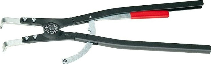 Щипцы KNIPEX 4620A51 для больших внешних стопорных колец, с запирающим [KN-4620A51]