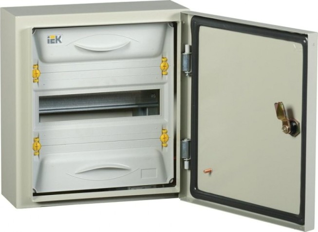 Щит металлический распределительный IEK ЩРн-12з-1 У2 IP54 навесной [MKM16-N-12-54-ZU]
