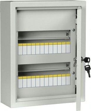 Щит металлический распределительный IEK ЩРн-24 (410х330х120мм) IP54 [MKM11-N-24-54-Z]