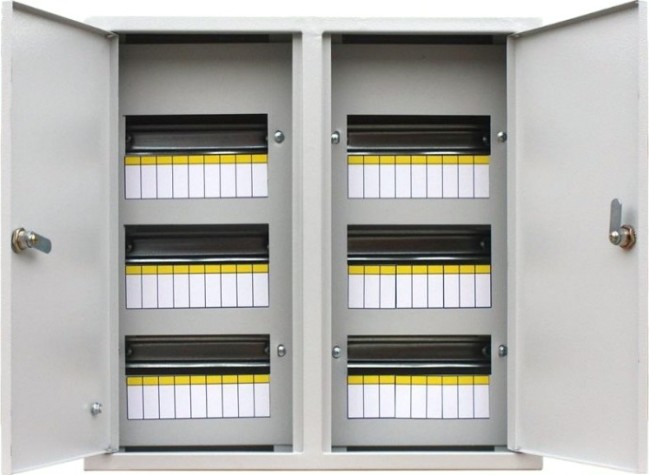 Щит металлический распределительный RUCELF ЩРВ-54 IP31 (500х500х130) встраиваемый [ЩРВ-54 IP31]