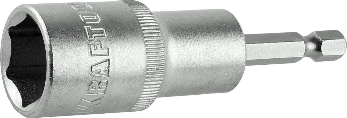 Шестигранная насадка с торцовой головкой KRAFTOOL 17 мм тип хвостовика E 1/4" 26396-17 [26396-17]