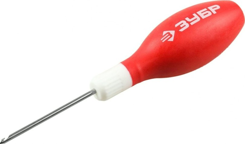 Шило сапожное ЗУБР МАСТЕР обрезиненная рукоятка, длина 60 мм, d 3 мм [09570-3]