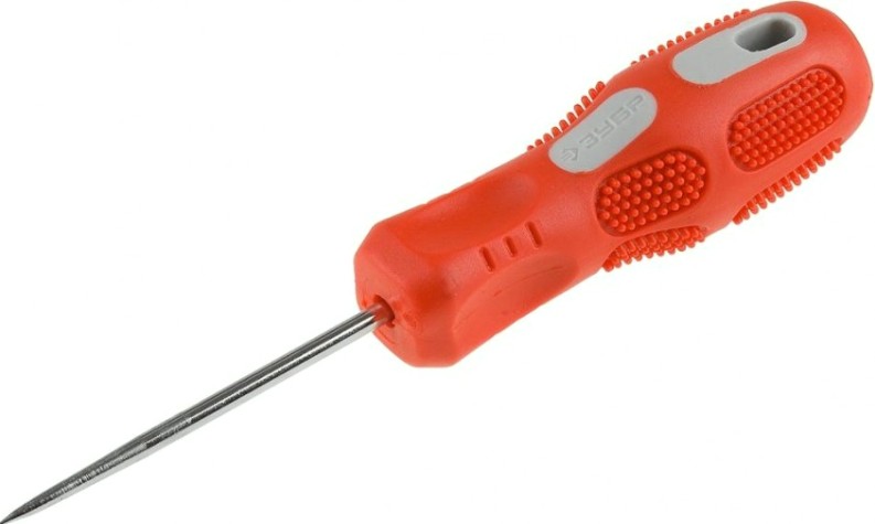 Шило ЗУБР МАСТЕР хозяйственное, двухкомпонентная рукоятка, 75 мм [09572]