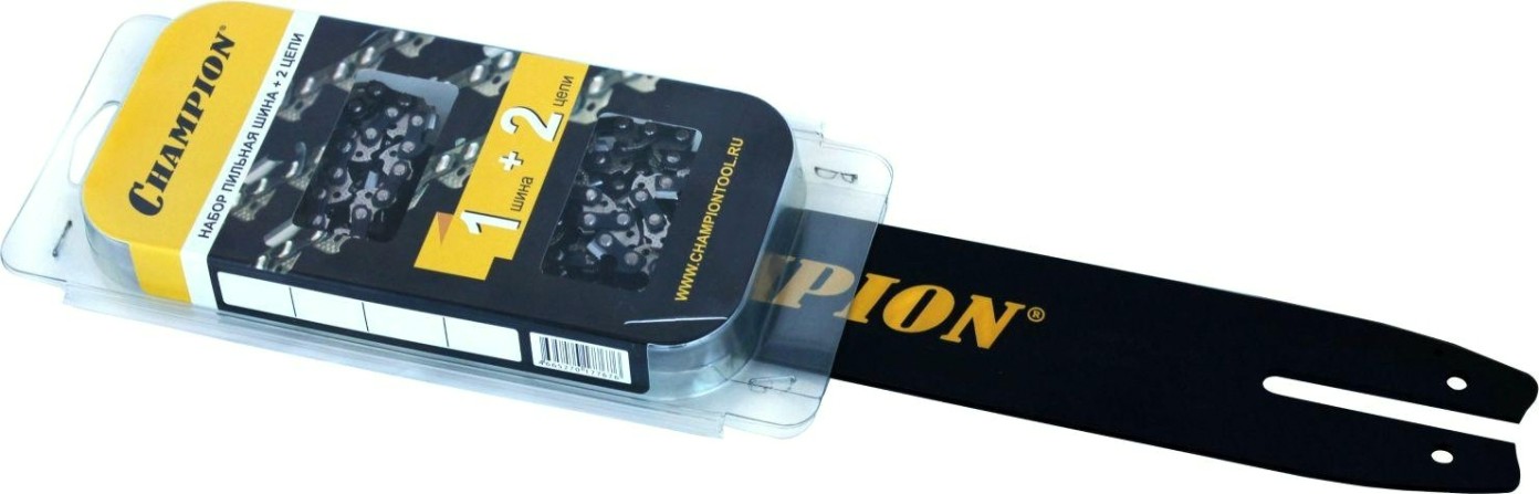 Шина для цепной пилы CHAMPION 16"-3/8-1.3-56 160SDEA041 + 2 цепи(952930) [952930]