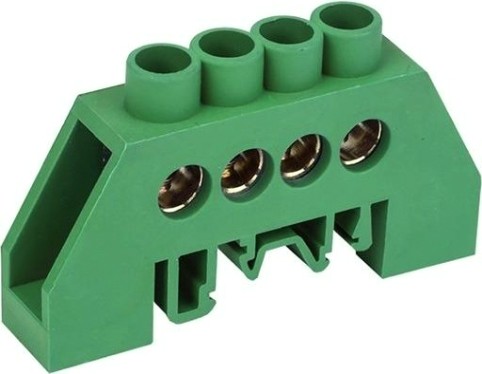 Шина REXANT 11-2305 PE «земля» на DIN-рейку 6x9 мм 4 группы