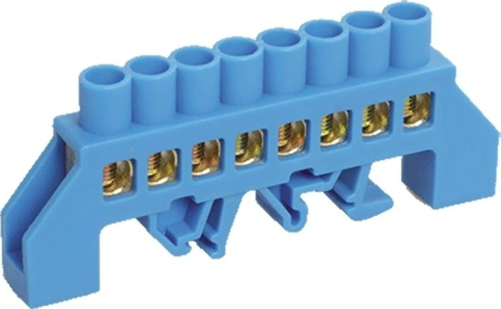 Шина REXANT 11-2314 «N» нулевая на din-рейку 8x12 мм 8 групп