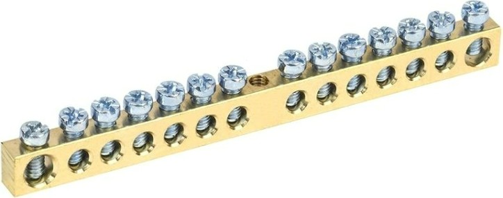 Шина REXANT 11-2361 PEN «земля-ноль» 6х9 мм 6/1, 14 групп