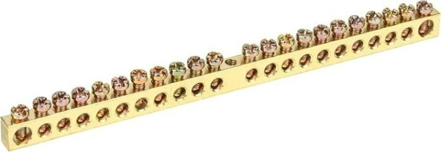 Шина REXANT 11-2363 PEN «земля-ноль» 6х9 мм 6/1, 22 групп