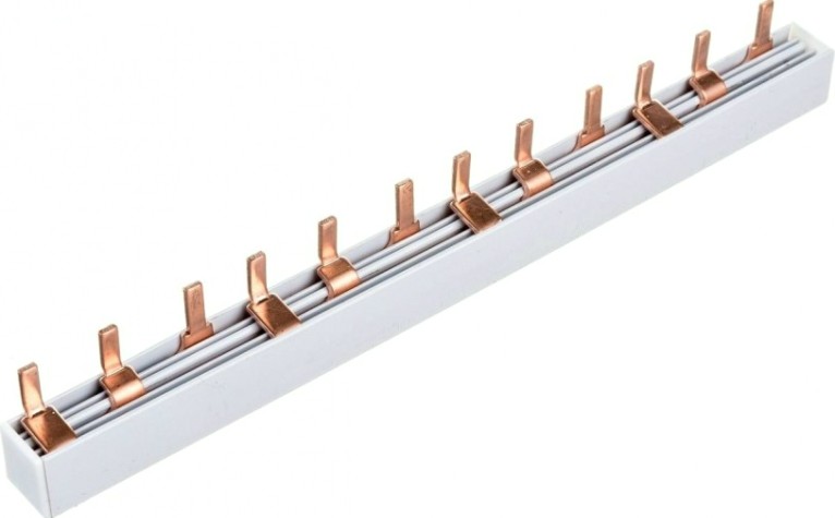 Шина REXANT 3Р 100 А, 11-2256 соединительная типа PIN 12 штырей, 22 см. [11-2256]