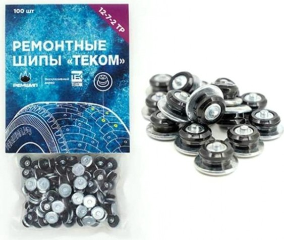 Шипы ремонтные Теком 12-7-2ТР фасовка 100 шт. [000867]