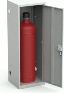 Шкаф для газовых баллонов Металл-завод ШГР 50-1 (окрашен ral7035, в одной упаковке) [УП-00012962]