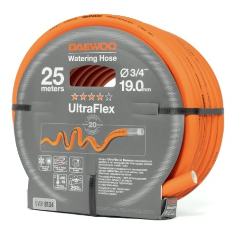 Шланг для полива DAEWOO DWH 8134 ultraflex Ø 3/4" (19мм), 25 м