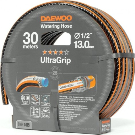 Шланг для полива DAEWOO UltraGrip 1/2" х 30 м [DWH 5115]