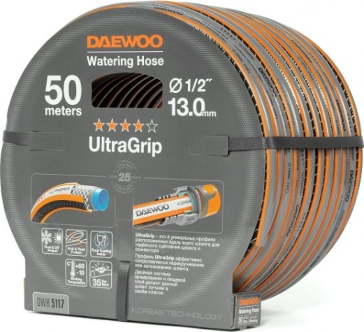 Шланг для полива DAEWOO UltraGrip 1/2" х 50 м [DWH 5117]