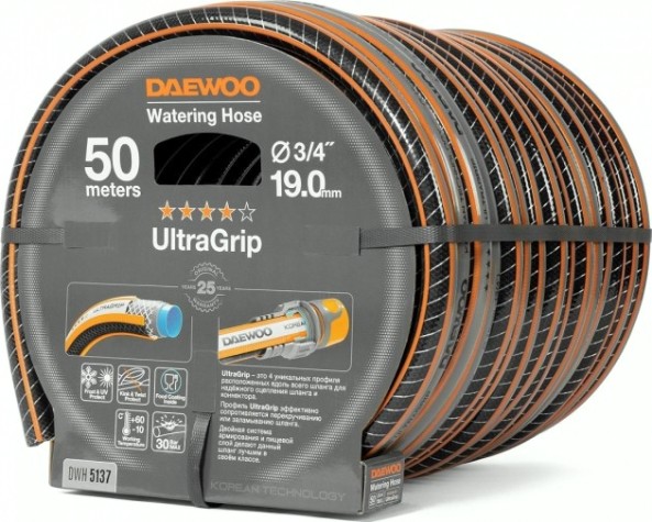 Шланг для полива DAEWOO UltraGrip 3/4" х 50 м [DWH 5137]