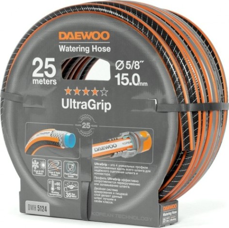 Шланг для полива DAEWOO UltraGrip 5/8" х 25 м [DWH 5124]