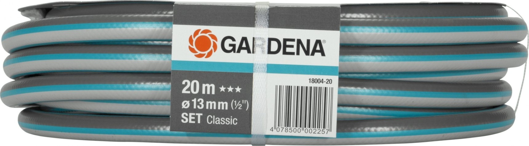 Шланг для полива GARDENA Classic 1/2" х 20 м с комплетом фитингов 18004-20.000.00 [18004-20.000.00]