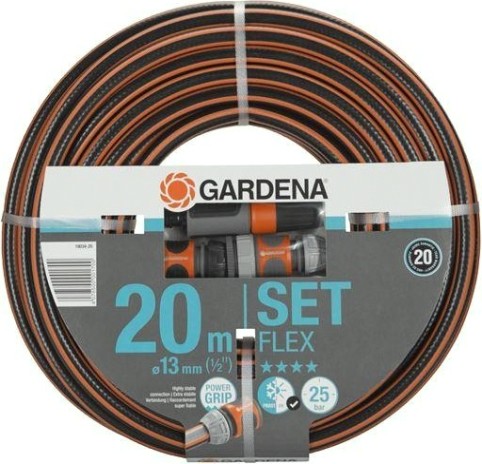 Шланг для полива GARDENA Flex 1/2" х 20 м с комплектом фитингов 18034-20.000.00 [18034-20.000.00]