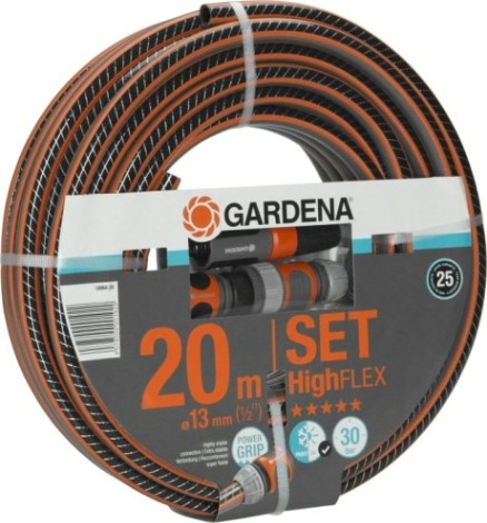 Шланг для полива GARDENA Highflex 1/2" х 20 м с комплектом фитингов 18064-20.000.00 [18064-20.000.00]