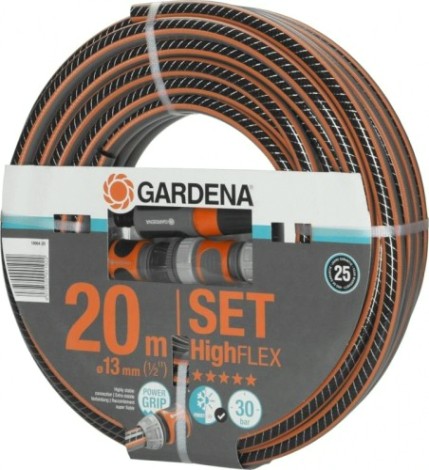 Шланг для полива GARDENA Highflex 1/2" х 20 м с комплектом фитингов 18064-20.000.00 [18064-20.000.00]