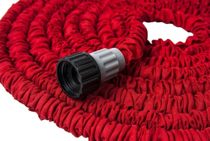 Шланг для полива QUATTRO ELEMENTI растягивающийся 23 метра, латекс, + пистолет [244-865]