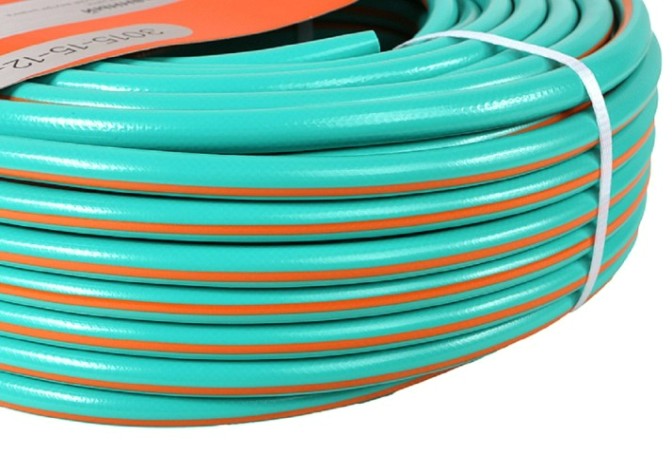 Шланг для полива Sturm 3015-15-12-50 1/2" 50м оран+мятн,армир,прочн.,эласт.,3х сл