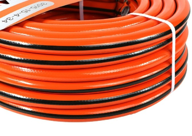 Шланг для полива Sturm 3015-15-4-34 3/4" 25м, оранж+черн,усиленный армир. 4 слойн.