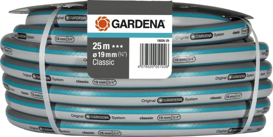 Шланг поливочный GARDENA Classic 3/4" х 25 м 18026-29.000.00 [18026-29.000.00]